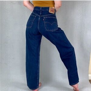 Levi's Dark Blue Straight Leg Jeans